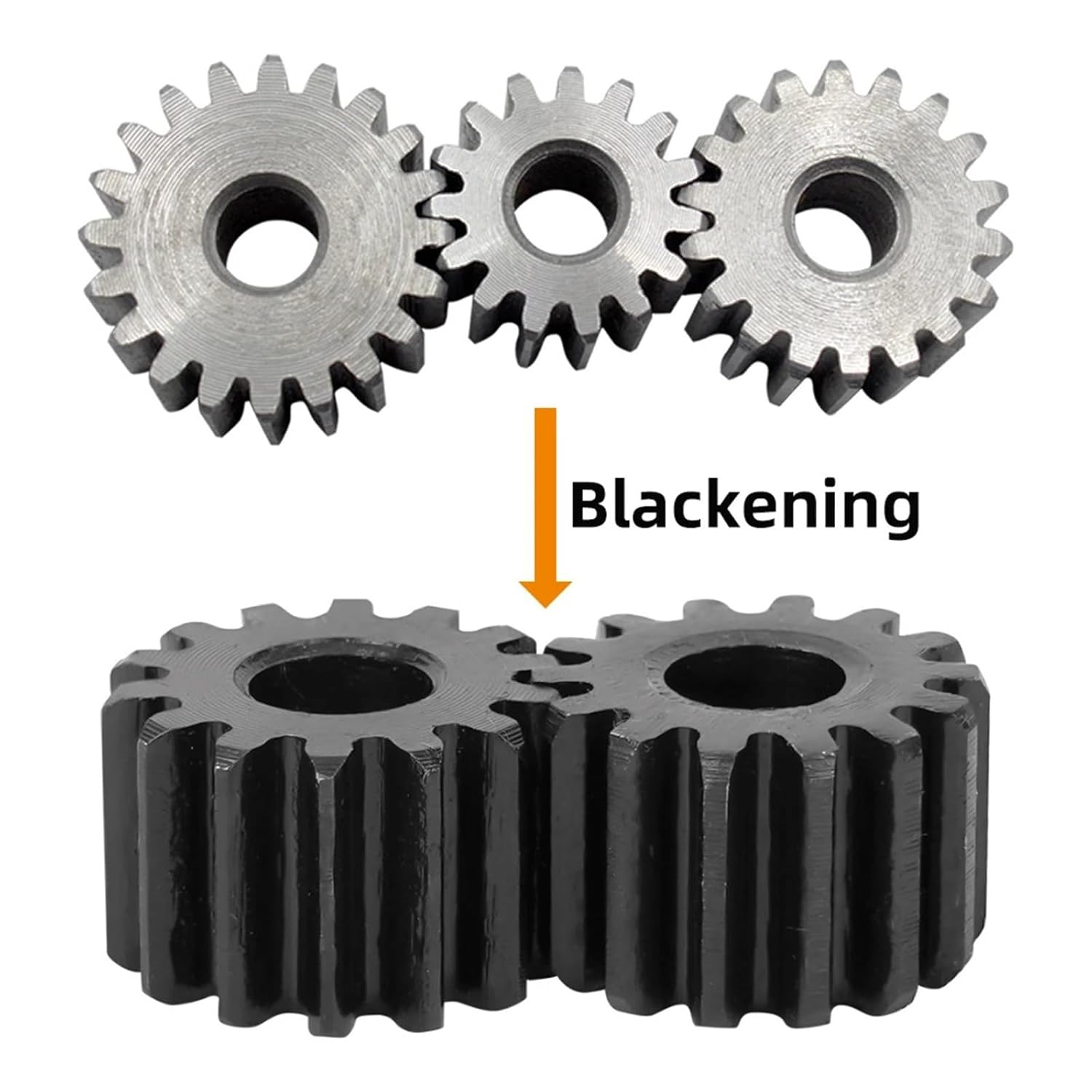 Spur Gear 1M-12T/13T/14T/15T/16T/17T/18T/19T/20T/21T/22T SC45# Carbon Steel 1Pcs(1M12T - Bore 6 mm)