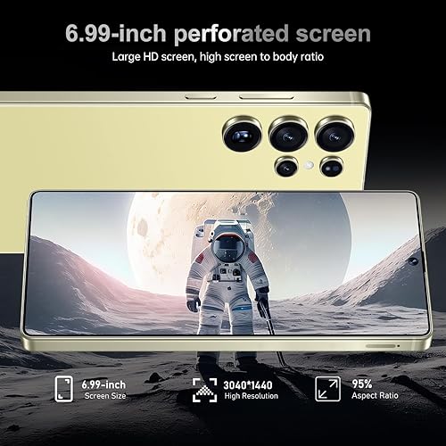 Miniatura 3 de MMY I25 Ultra 5G Teléfono inteligente desbloqueado, 16GB+512GB Teléfono celular completo para Android 14, 6.99" Teléfono celular desbloqueado,
