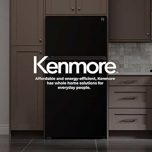 Miniatura 8 de Kenmore 33 in. 20.5 pies cúbicos Capacidad Refrigeradorcongelador Estantería de vidrio ajustable de ancho completo, Crispers de control de humedad,