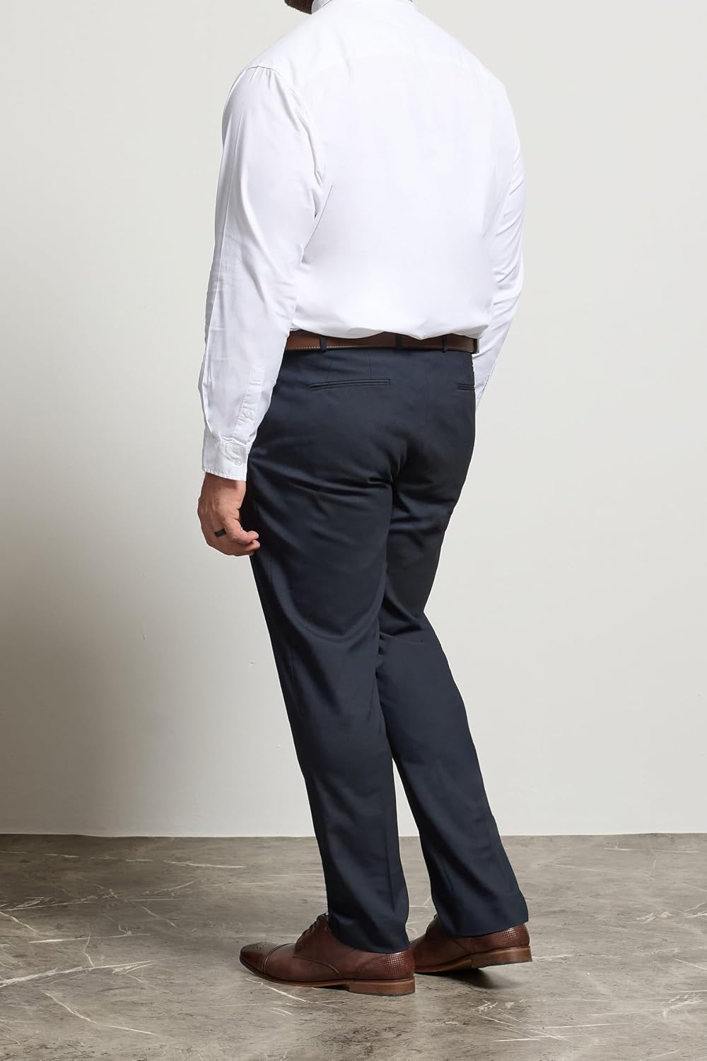 BadRhino Big & Tall Mens Plain Suit Pants Blue