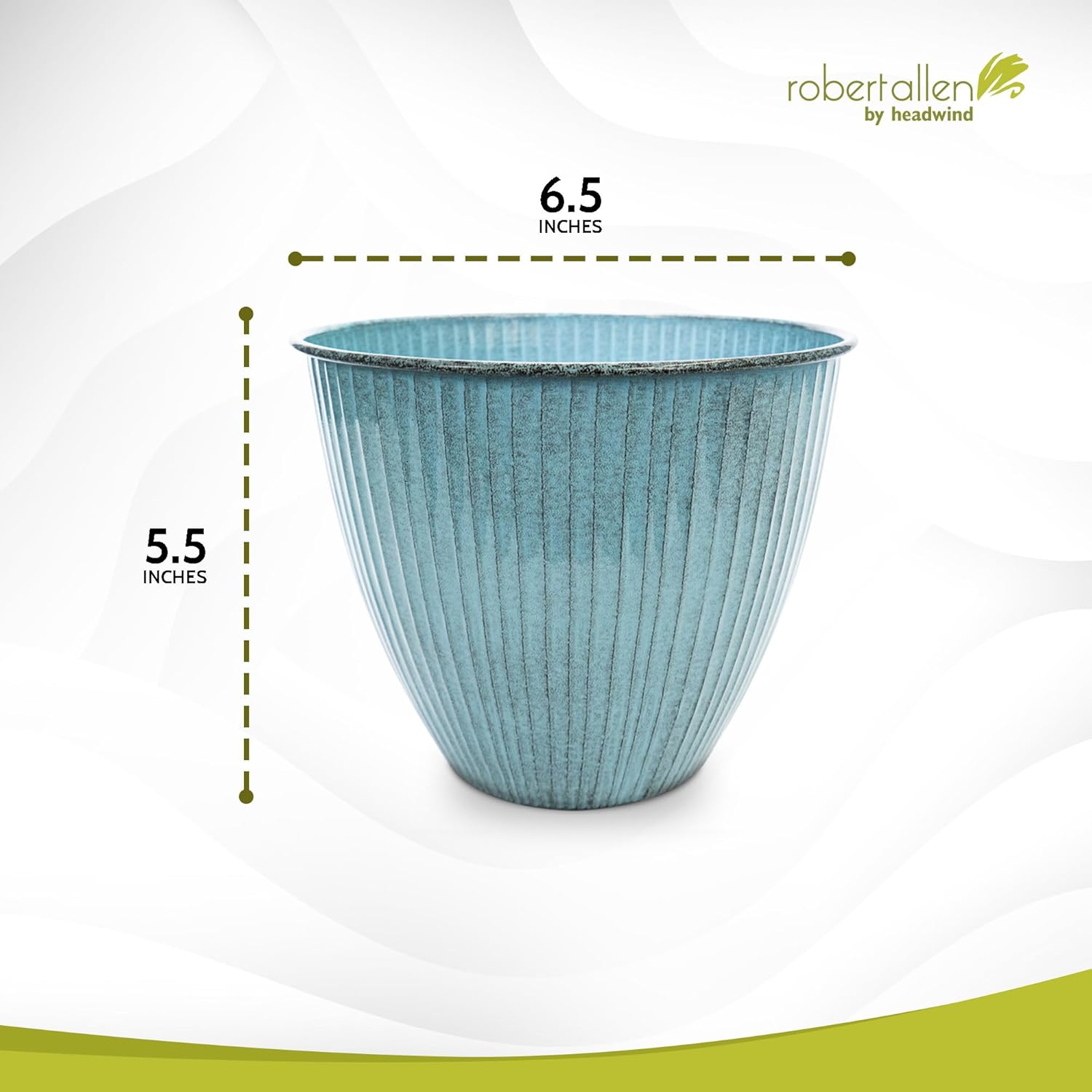 Headwind 6" Sheridan Planter - Arctic