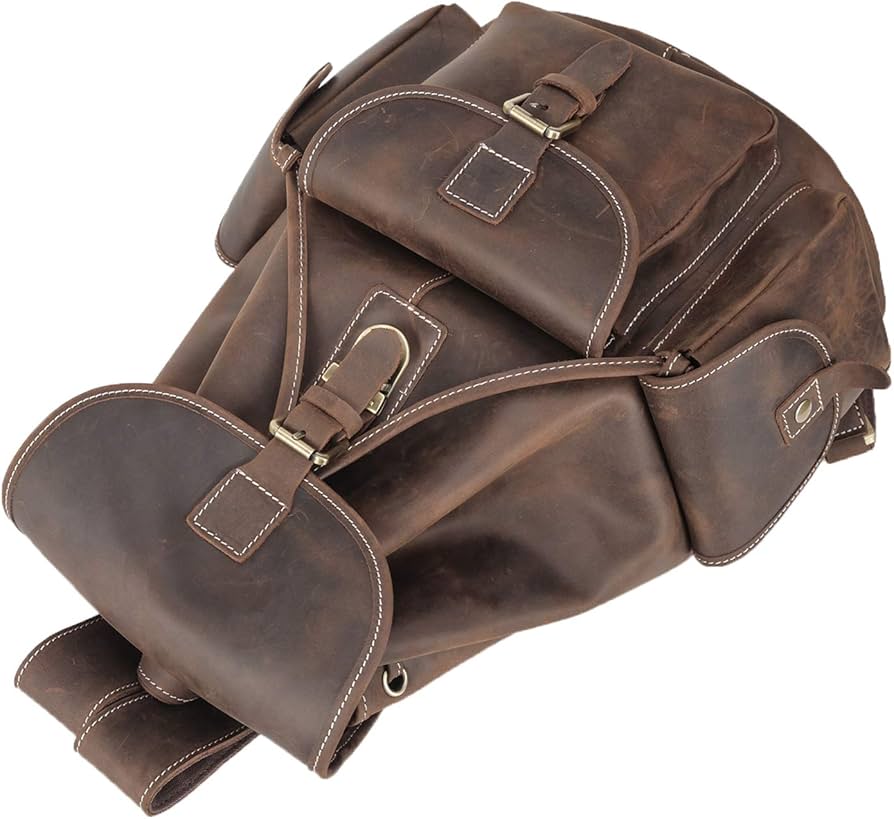 Amazon.co.jp: Polare ビンテージ フルグレインレザー リュックサック