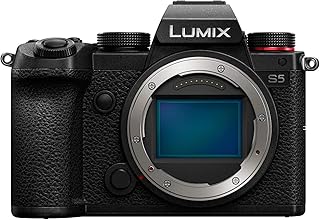 Panasonic LUMIX S5 Full Frame Mirrorless Camera, 4K 60P Video Recording with Flip Screen & WiFi, L-Mount, 5-Axis Dual I.S,...