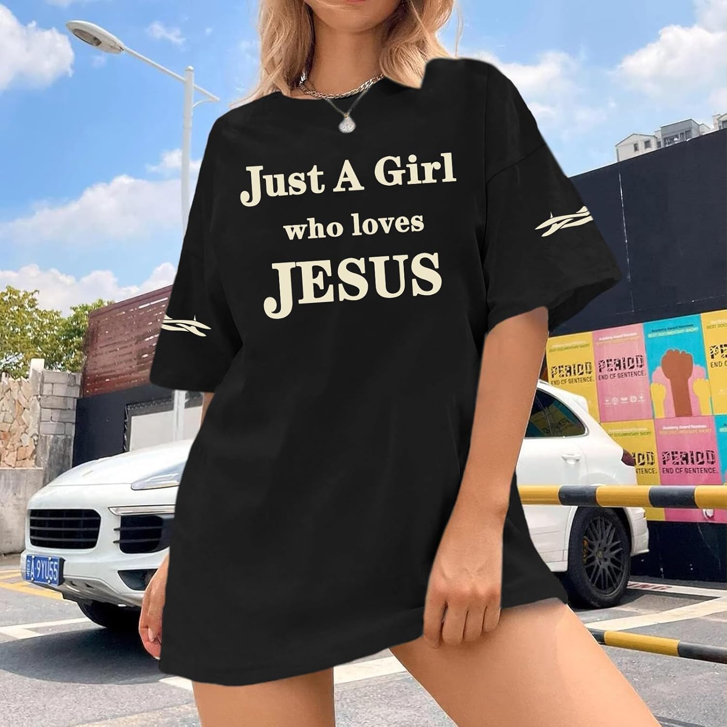 Jesus Shirts for Women Christian Oversized Tshirts God Faith Shirt Religious Bible Verse Tees Inspirational Tops - Image 5