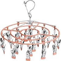 Vista 1 de Colgador de calcetines para secar con 24 clips, estante de ropa, perchas para ropa interior, ropa sucia, perchas para colgar, secador de hierbas