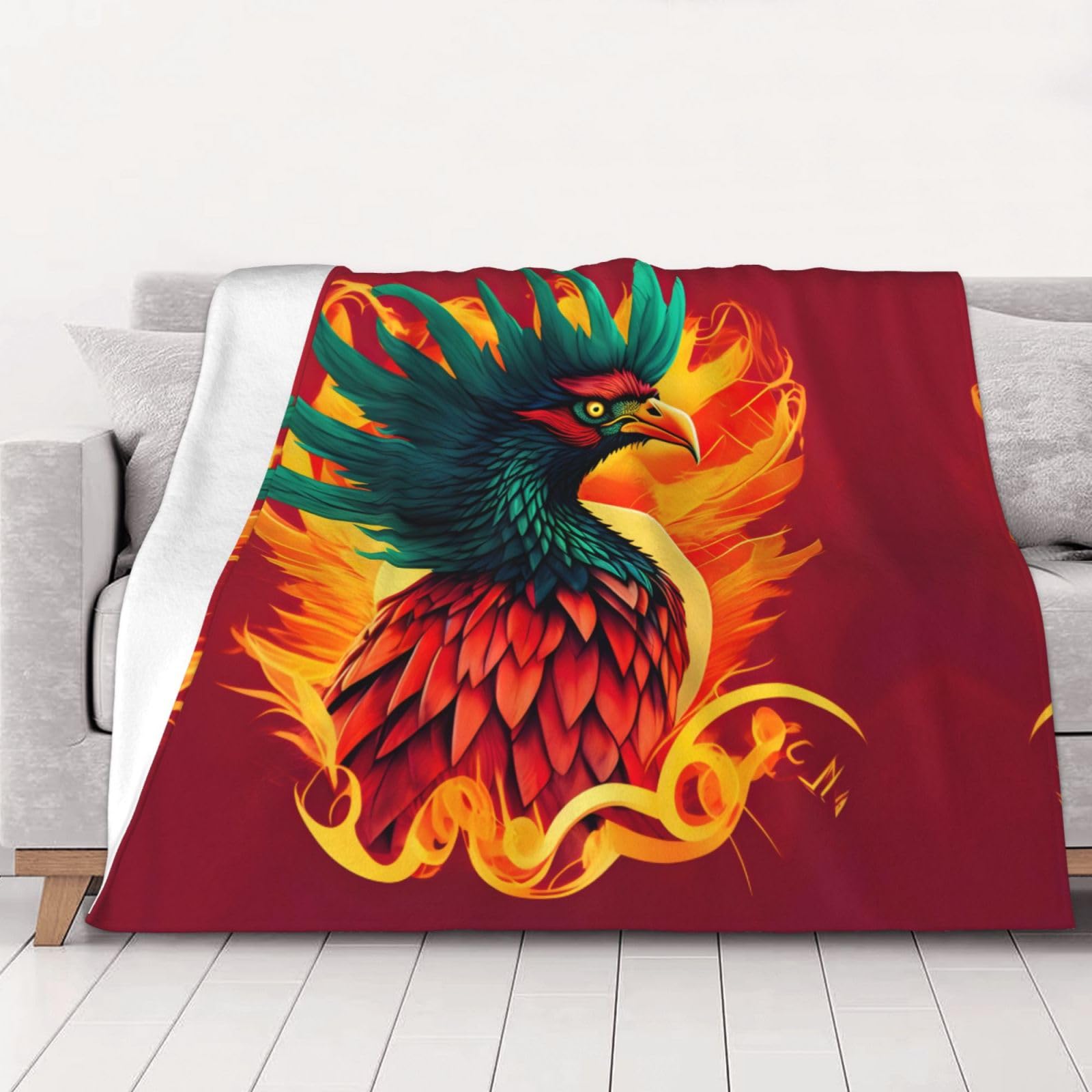 Couverture super douce Phoenix de qualité supérieure pour lit et canapé