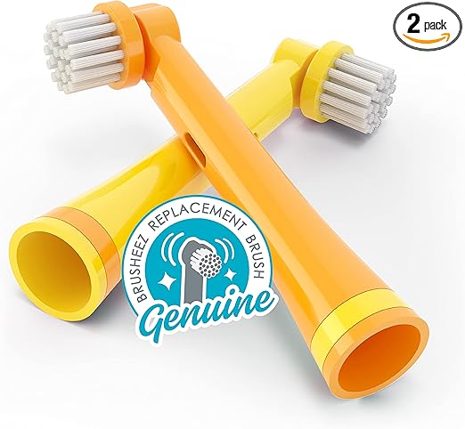 Brusheez Electronic Toothbrush Replacement Brush Heads 2 Pack (Jovie The Giraffe)