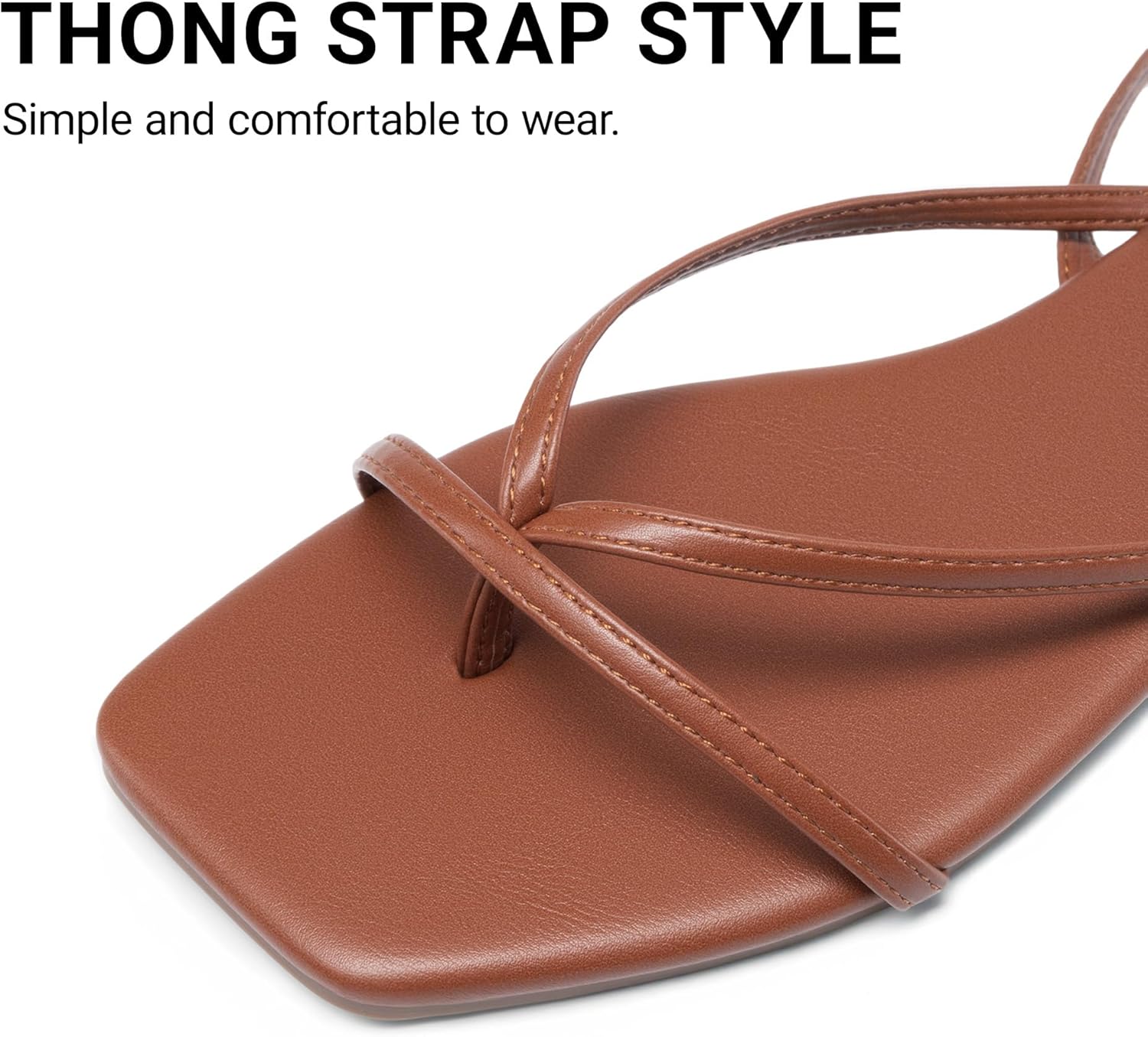 DREAM PAIRS Womens Strappy Flat Sandals - Comfortable Lace Up Gladiator Dressy Sandals, Square Toe Tie Up Walking Sandal, Summer Wrap Up Vocation Sandal Mermaid Shoes - Image 7