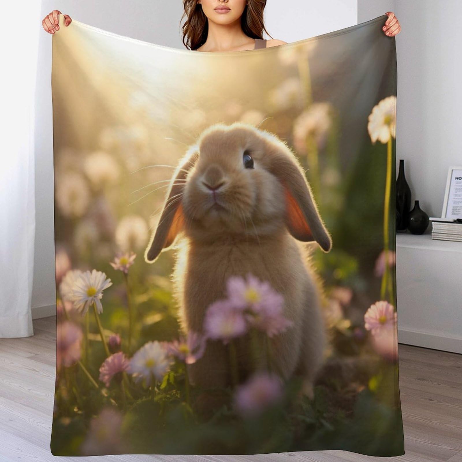 Couverture moelleuse lapin pour envelopper toute la famille de douceur