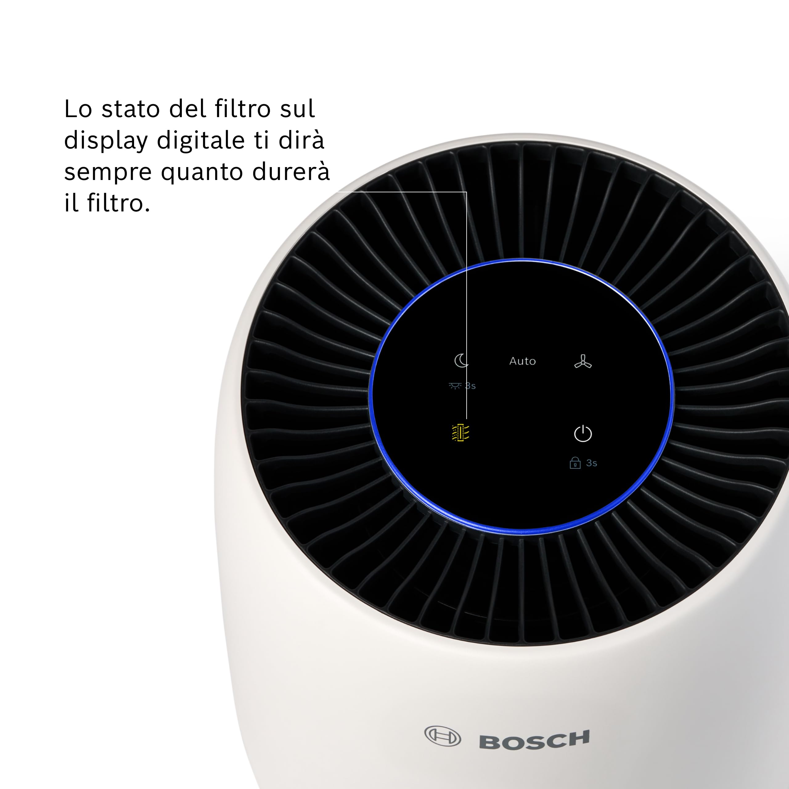 Bosch Filtro per il Purificatore d'Aria 1000 - Filtro 3-in-1 Sostitutivo, Filtro a Carboni Attivi, Strato Filtrante HEPA - Contro Polvere, Particelle Fine e Odori nell'Aria
