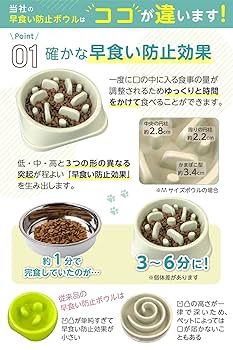 Amazon | 【獣医師推薦】 早食い防止 食器 【独自の凹凸設計