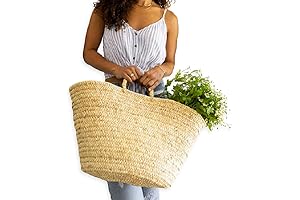 Spacious and Versatile French Basket for All Your Shopping Needs