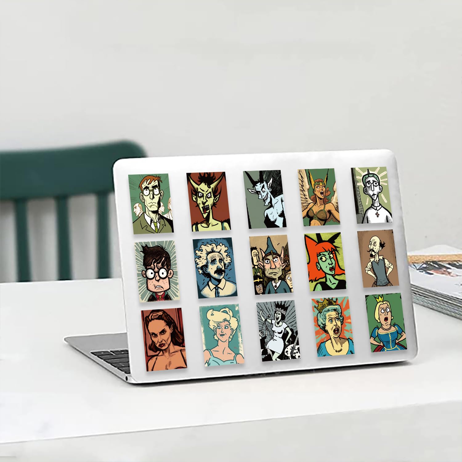 Amazon | 56枚セット ステッカー レトロコミック人物ステッカー