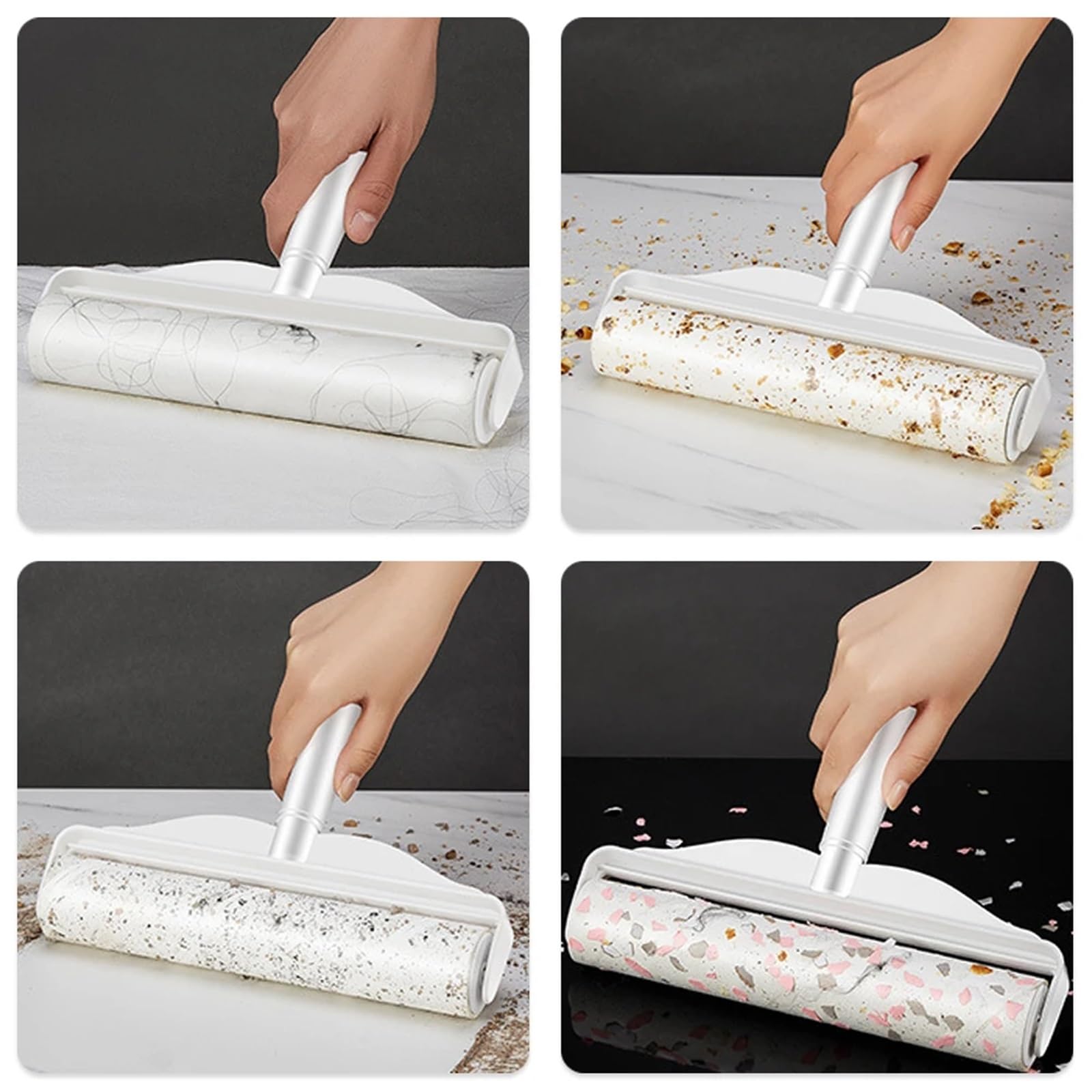 10 Stücke Refill Roller Klebrige Pinsel Pet Haar Entferner Zerreißbar Staub Papier Bett Stick Haushalt Kopf Hause(19CM)