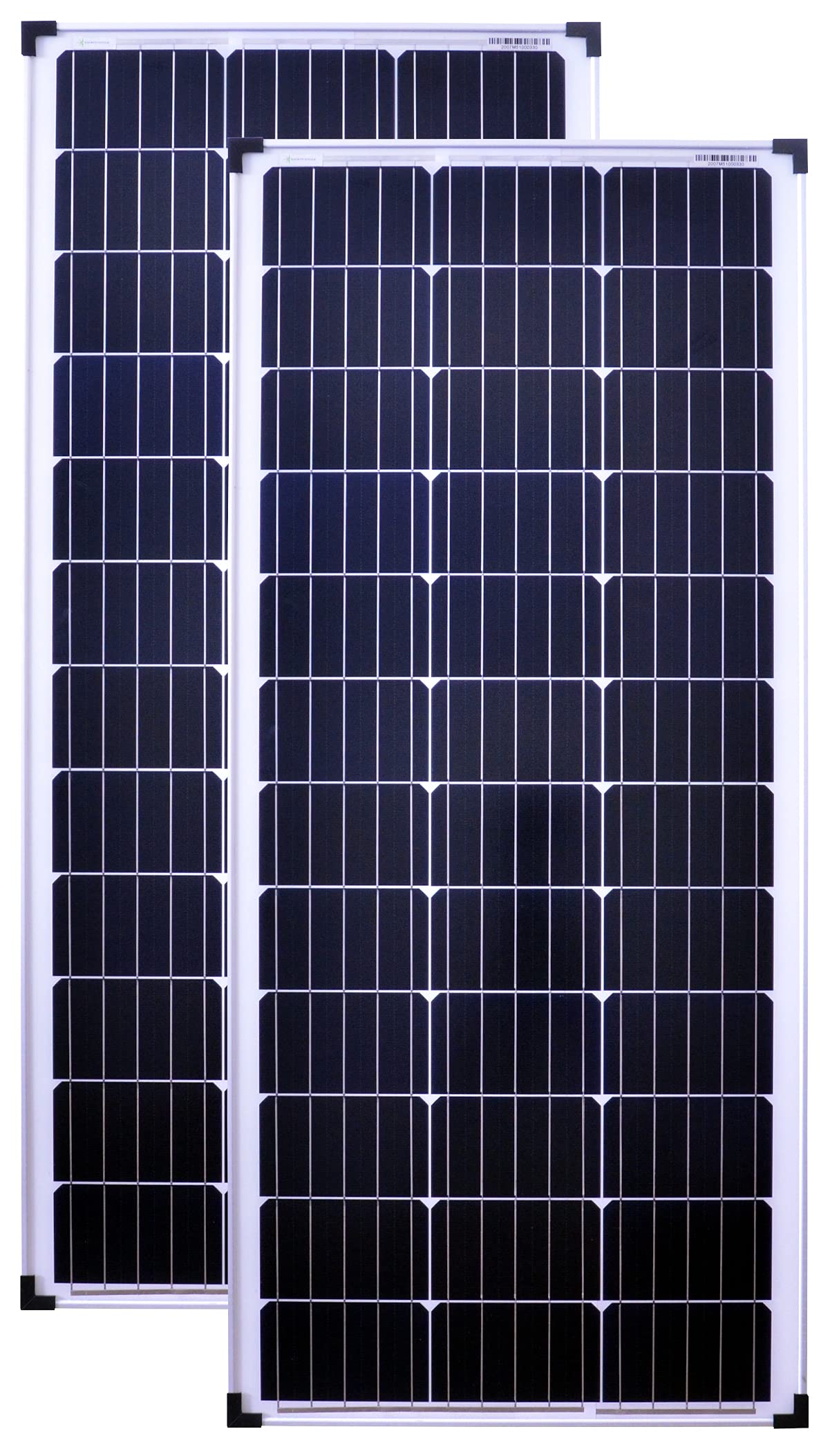 Modulo Solare Pannello Solare da 100 Watt Mono 2 Pezzi Fotovoltaico