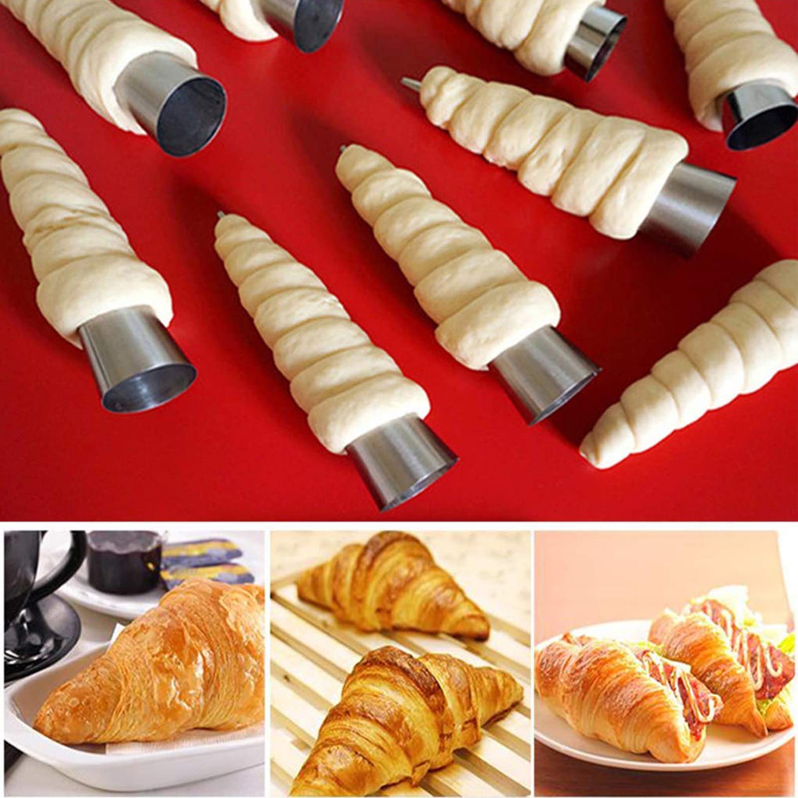 Crème Roll Mold, ZoneYan 20 Stuks Roestvrij Staal Cannoli Vorm Buizen Cannoli Vorm Pannenkoek Buis Hoorn Schimmel Cannoli Buizen Voor Het Bakken Creme Hoorn Mallen Non Stick Voor Cannoli Buizen