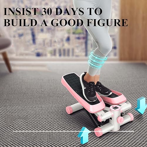 Miniatura 2 de YSUEFIJO Máquina paso a paso para el hogar, mini máquina de ejercicio escalonada, equipo de fitness antideslizante, altura ajustable resistente,