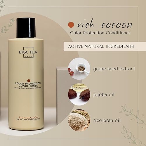 Miniatura 3 de Rich Cocoon Acondicionador Fabricado en Holanda y formulado para una protección de color premium en cabello teñido Acogedor aroma a madera