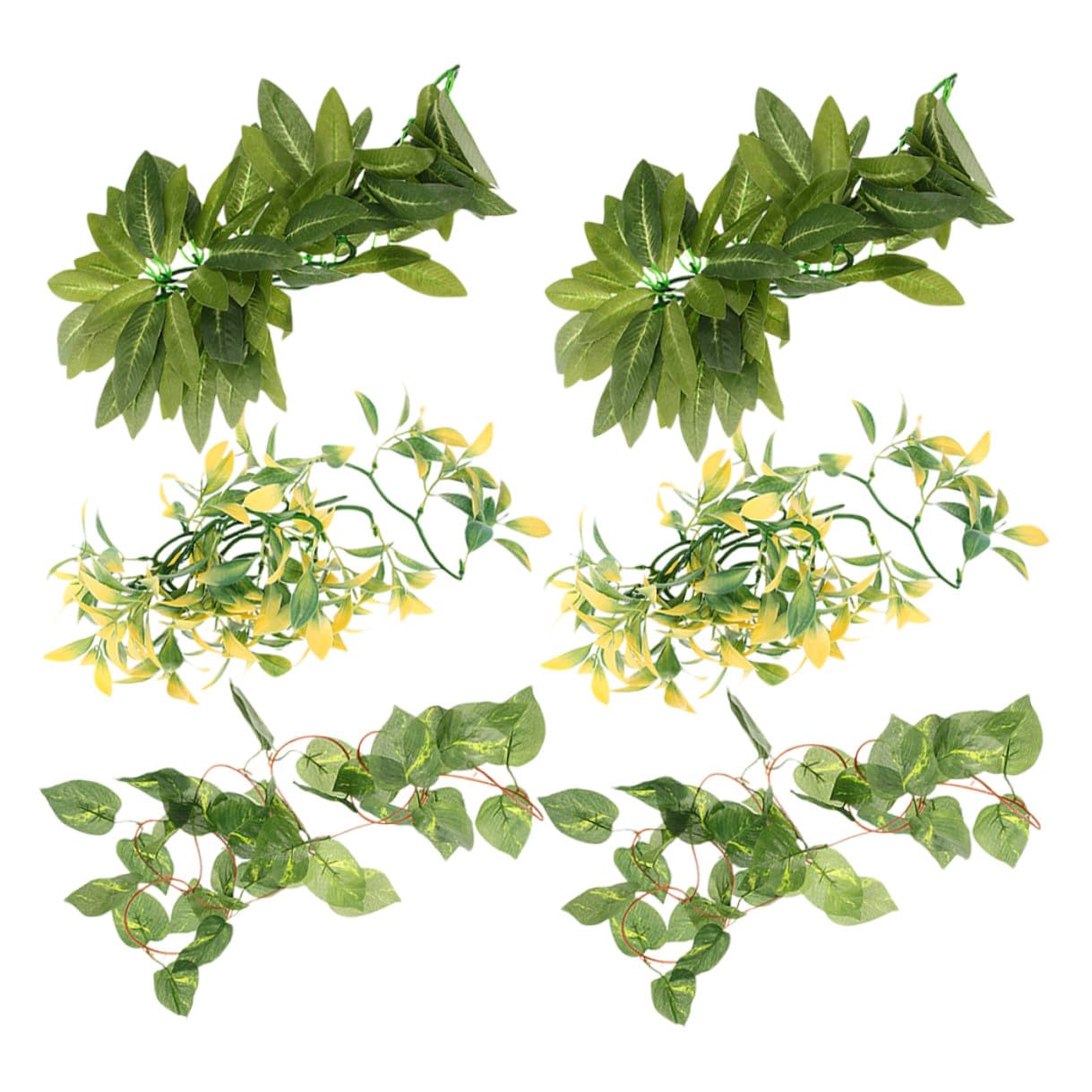 Plantes Artificielles Suspendues Terrarium Reptile Vignes Plastique Durables