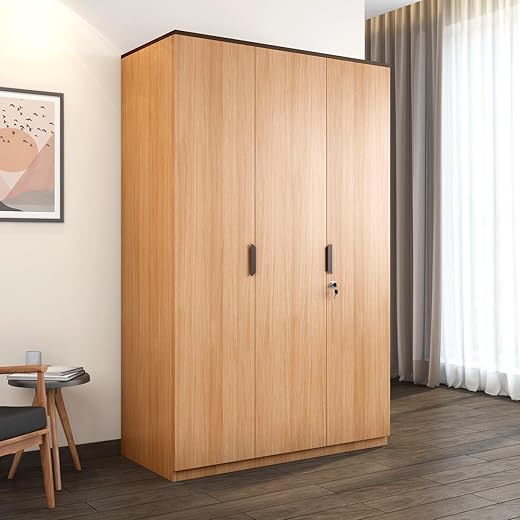 Nilkamal Milford Neo 3 Door Wardrobe Urban Teak