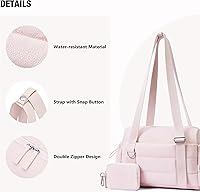 Vista 8 de ROULENS Bolsa pequeña de gimnasio para mujer, juego de 2 mini bolsas de gimnasio con compartimento húmedo y billetera para monedas, bolsa de Rosa