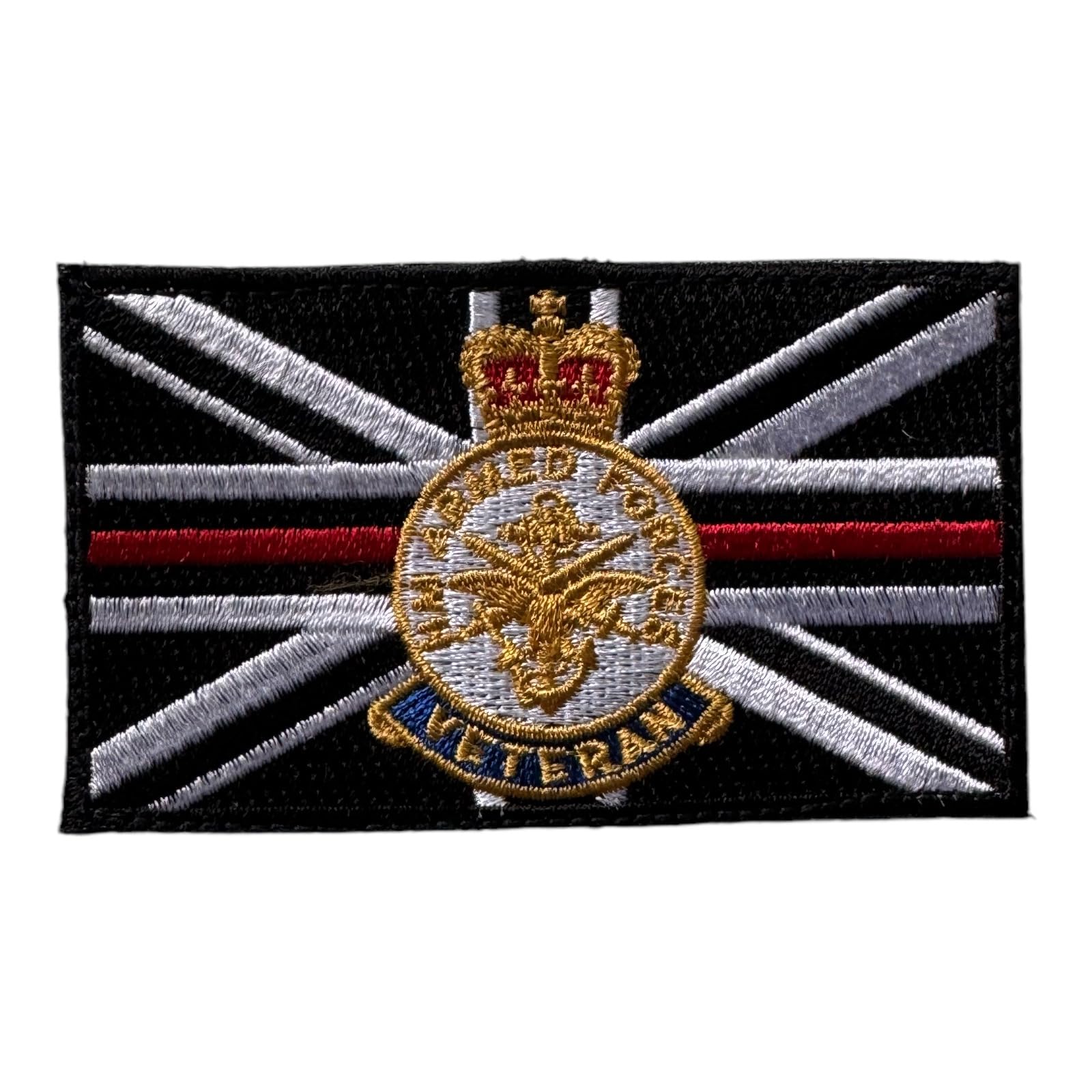 The England Store Thin Red Line Firefighter UK Armed Forces Veteran Tactical 'Hook and Loop' Appliques for Body Armour, Tactical Hats, Caps, Back Packs and Clothing