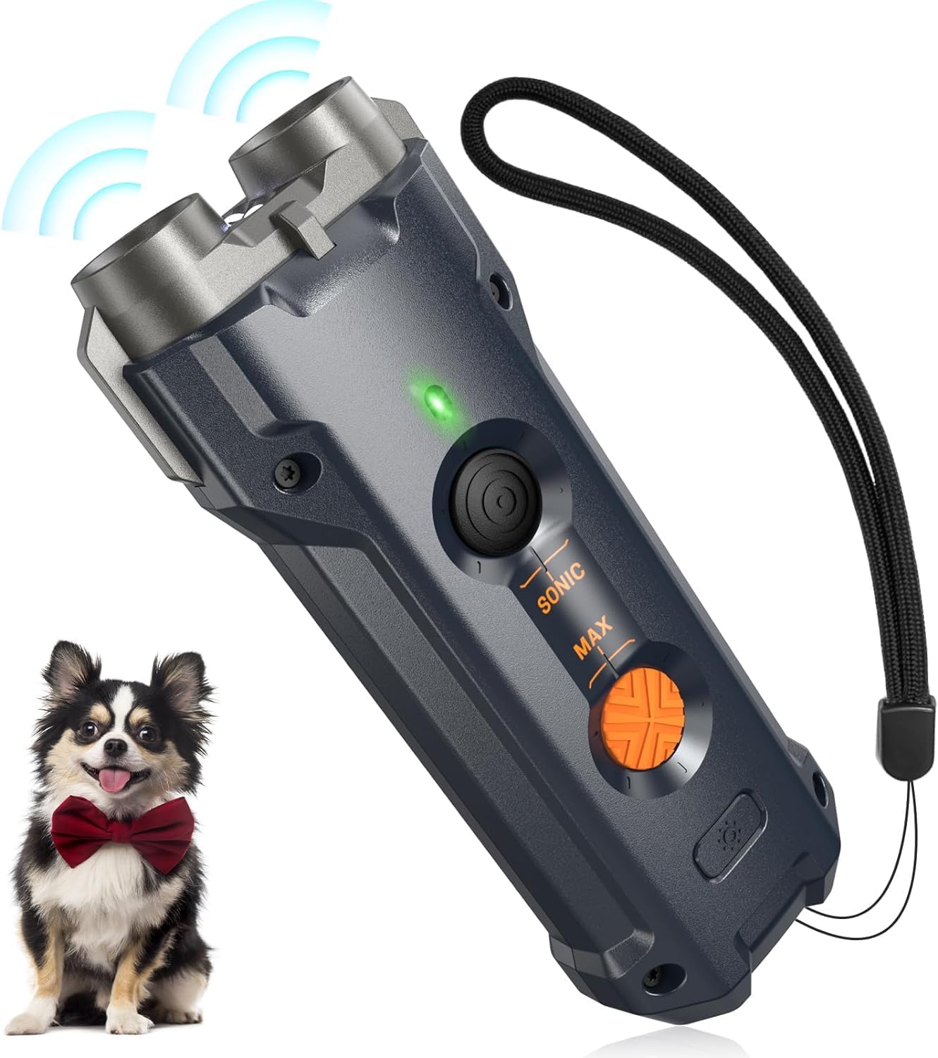 Ultraschall Hundetrainer - Mit LED Licht - Tragbar Für Unterwegs