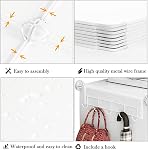 AWTATOS Raquette de chaussures, 8 Armoire de rangement de chaussures Tier avec porte, blanc 32 Tablettes de l'organisateur de chaussures pour le placard Hallway Chambre Entrée