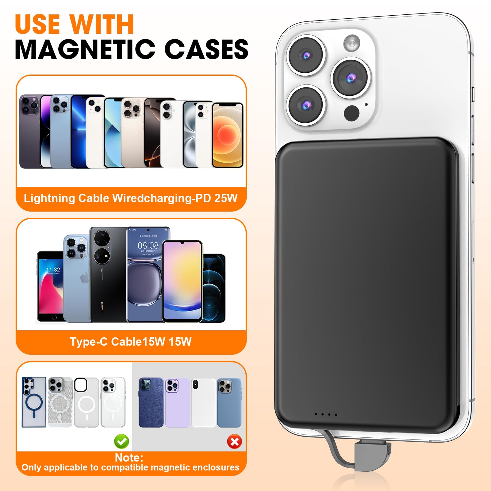 Amazon.com: NZKEEYZI for MagSafe Portable Charger, 0.3