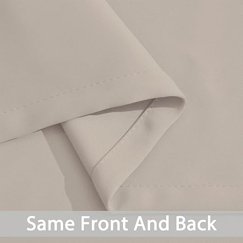 Miniatura 6 de Yakamok Cortinas opacas para oscurecer la habitación, paneles de ventana con aislamiento térmico y ojales sólidos en la parte superior para