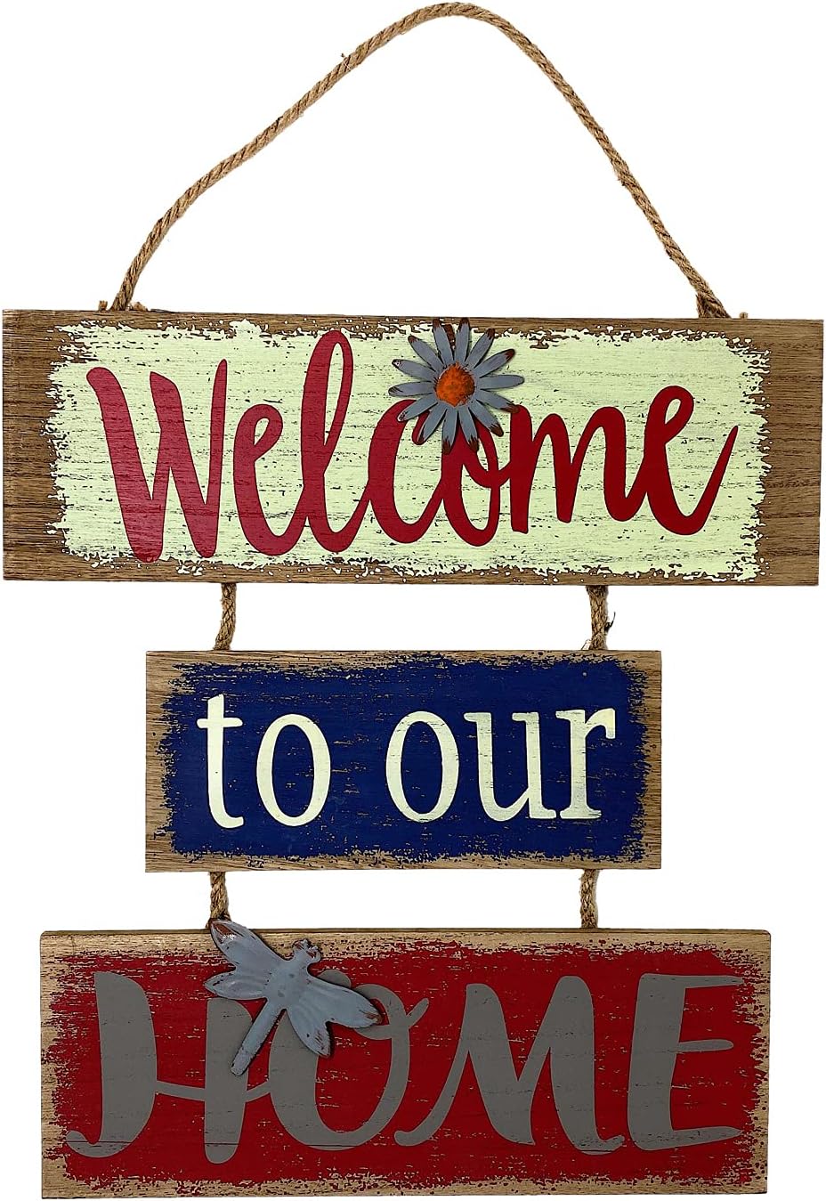 Welcome Home Sign For Wall Front Door Decor Indoor Outdoor 16" x 21"F