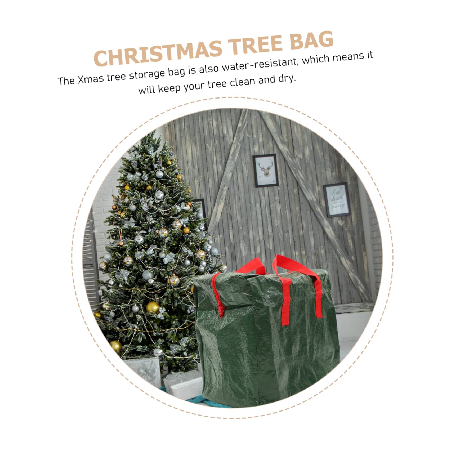 PRETYZOOM 3 Pezzi Sacchetto Di Immagazzinaggio Borsa Per Albero Di Natale Borsa A Mano Organizzatore Di Immagazzinaggio Custodia Per Esterni Decorazioni Natalizie Custodia Per Albero