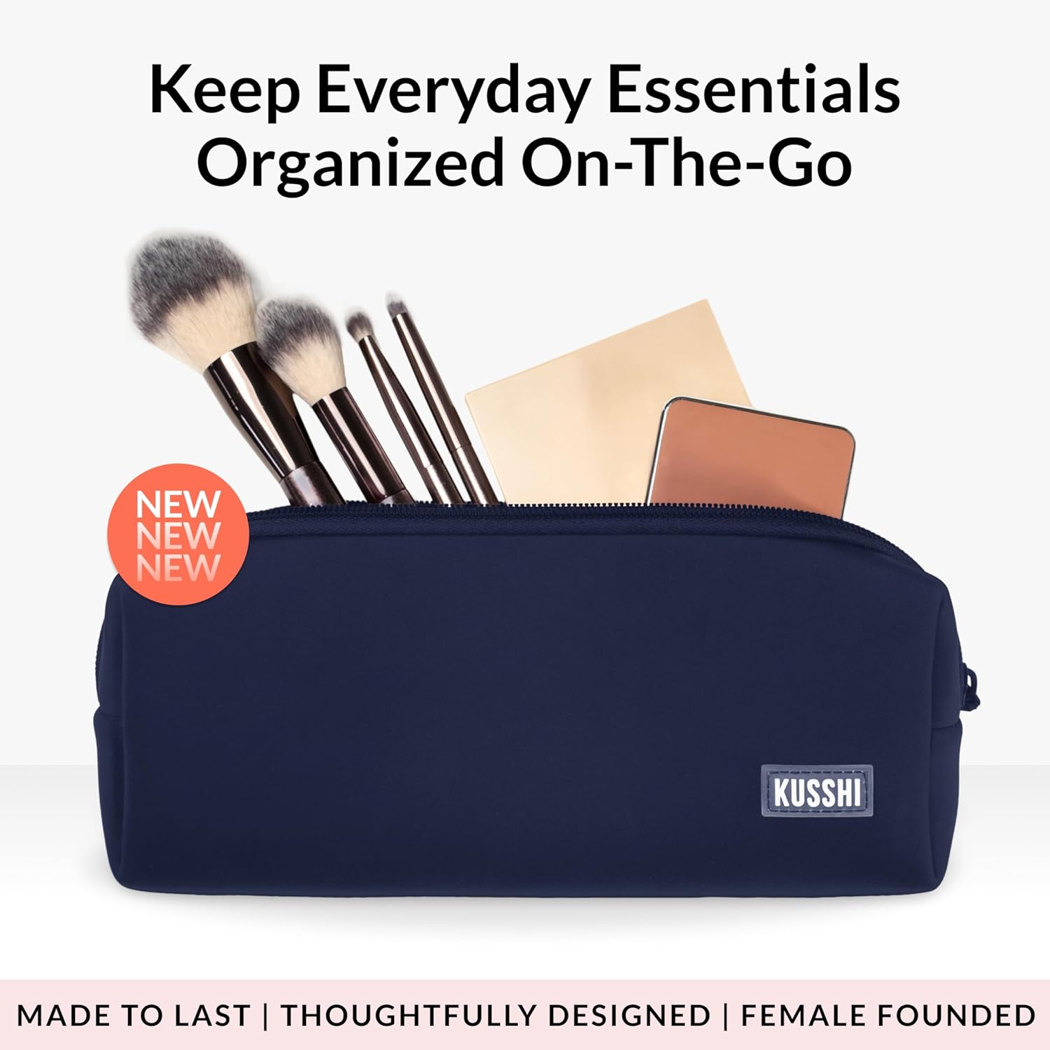 KUSSHI Essentials Pouch (Navy/Khaki)