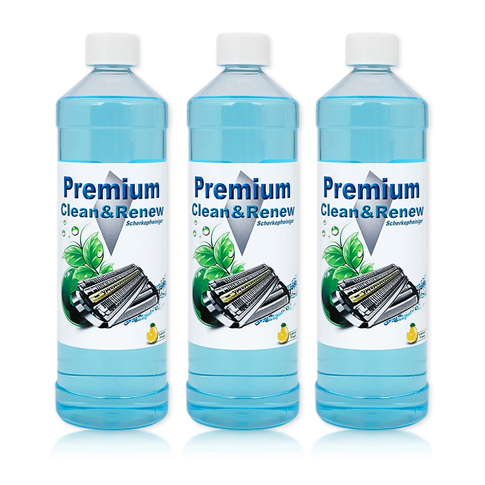 Premium Scherkopfreiniger 3 Liter zum Nachfüllen von Braun Clean&Charge Stationen der Serie 7: 799cc / 765cc