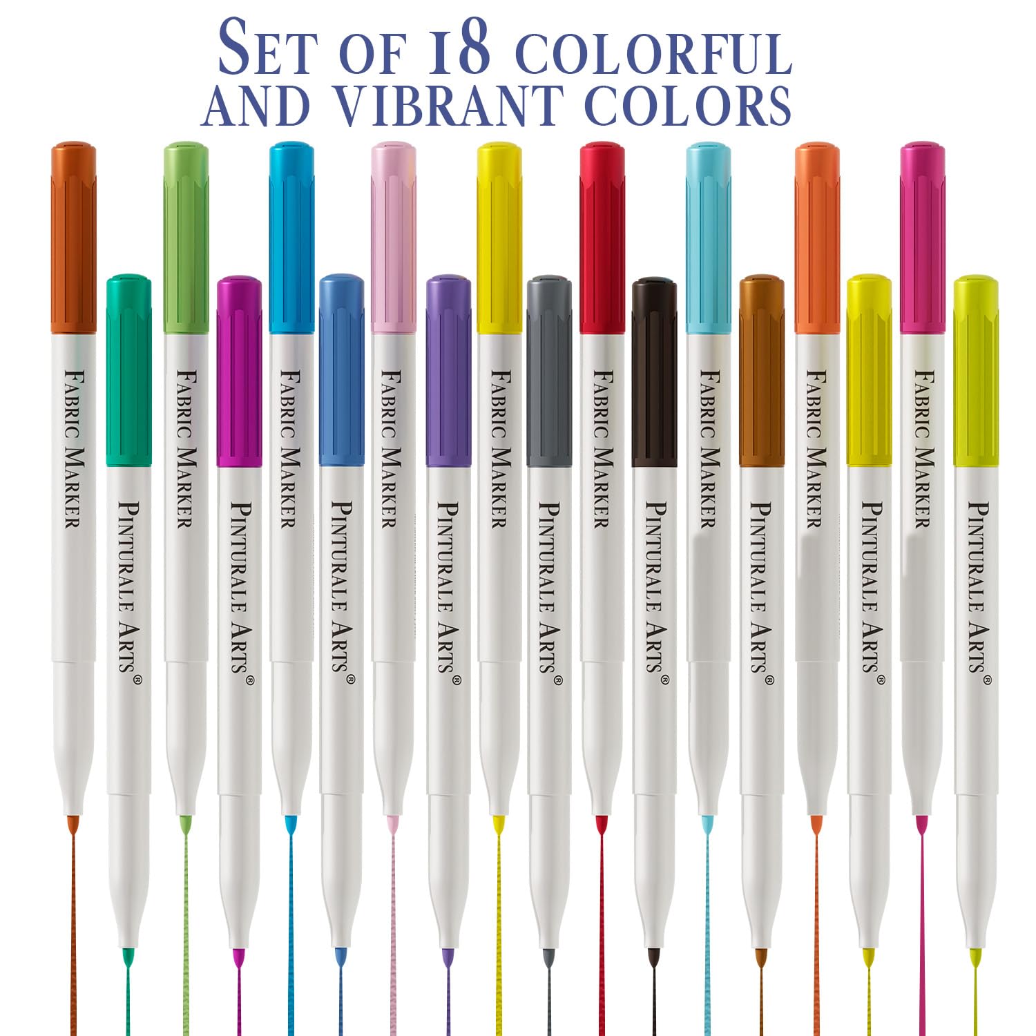 Peintures Pour Textiles Ihaspoko Marqueurs Textile Et Tissu, 12 Couleurs Marqueur Textile Permanent Pour T-shirts Jeans Stylo Textile Indélébile