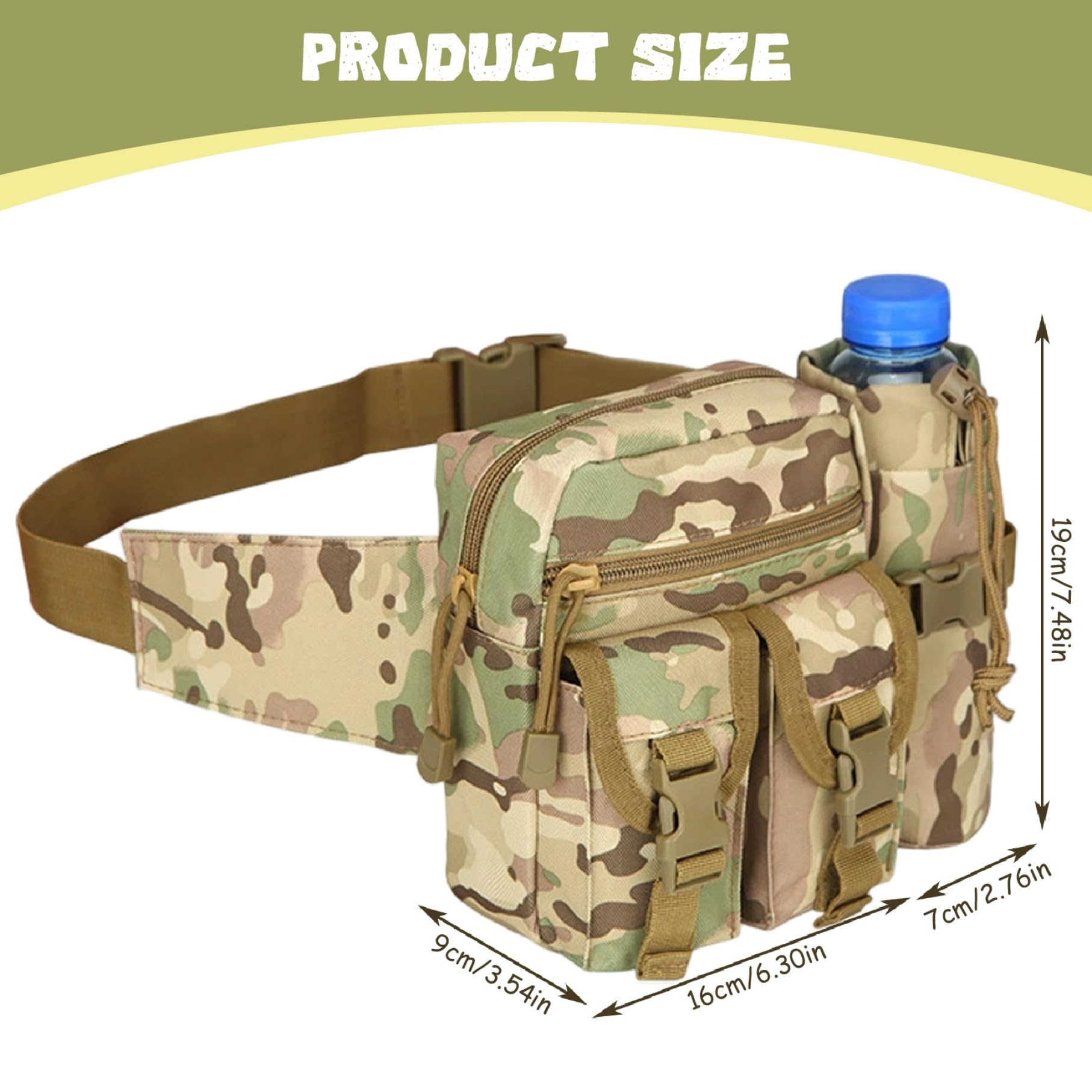 Accessoires de détecteur de métaux, pochette détection métal, 9.1x3, 5x7, 5 pouces sac en nylon rétractable en nylon avec une poche multifonctionnelle, sac à vélo fixe pour extérieur, détection
