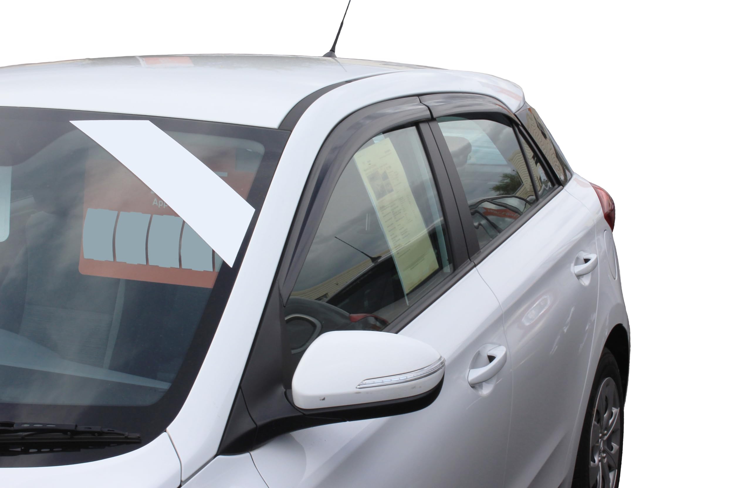 AUTO CLOVER Juego de deflectores de viento para Hyundai i20 2015-2019 (4 piezas)