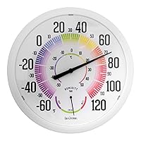 Vista 1 de La Crosse 104-1534A - Termómetro analógico con higrómetro (13,5 pulgadas)
