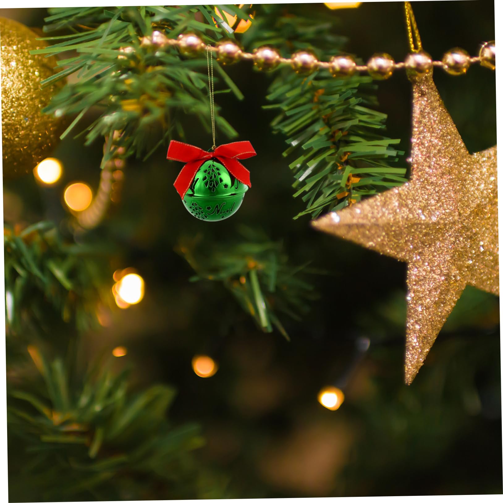 Ipetboom 12pezzi Pendenti Decorativi Forma di Campana di Natale Ornamenti da Appendere per Albero di Natale Decorazioni Natalizie Resistenti