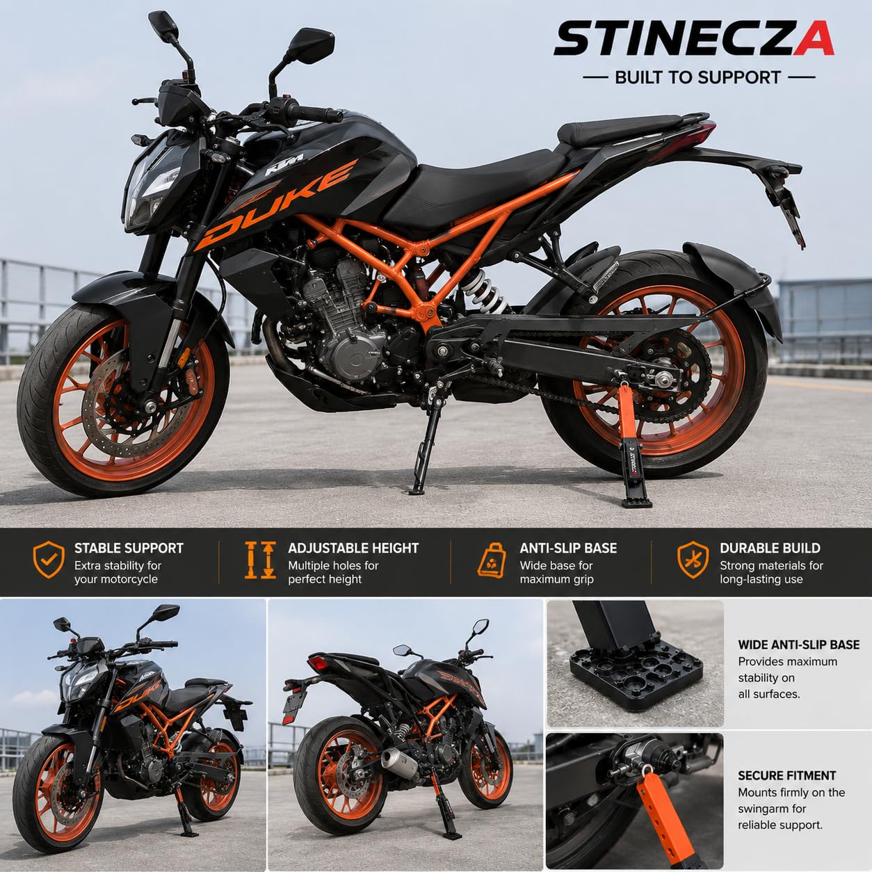 Motorcycle Jack Stand - Secure Bike Support -7