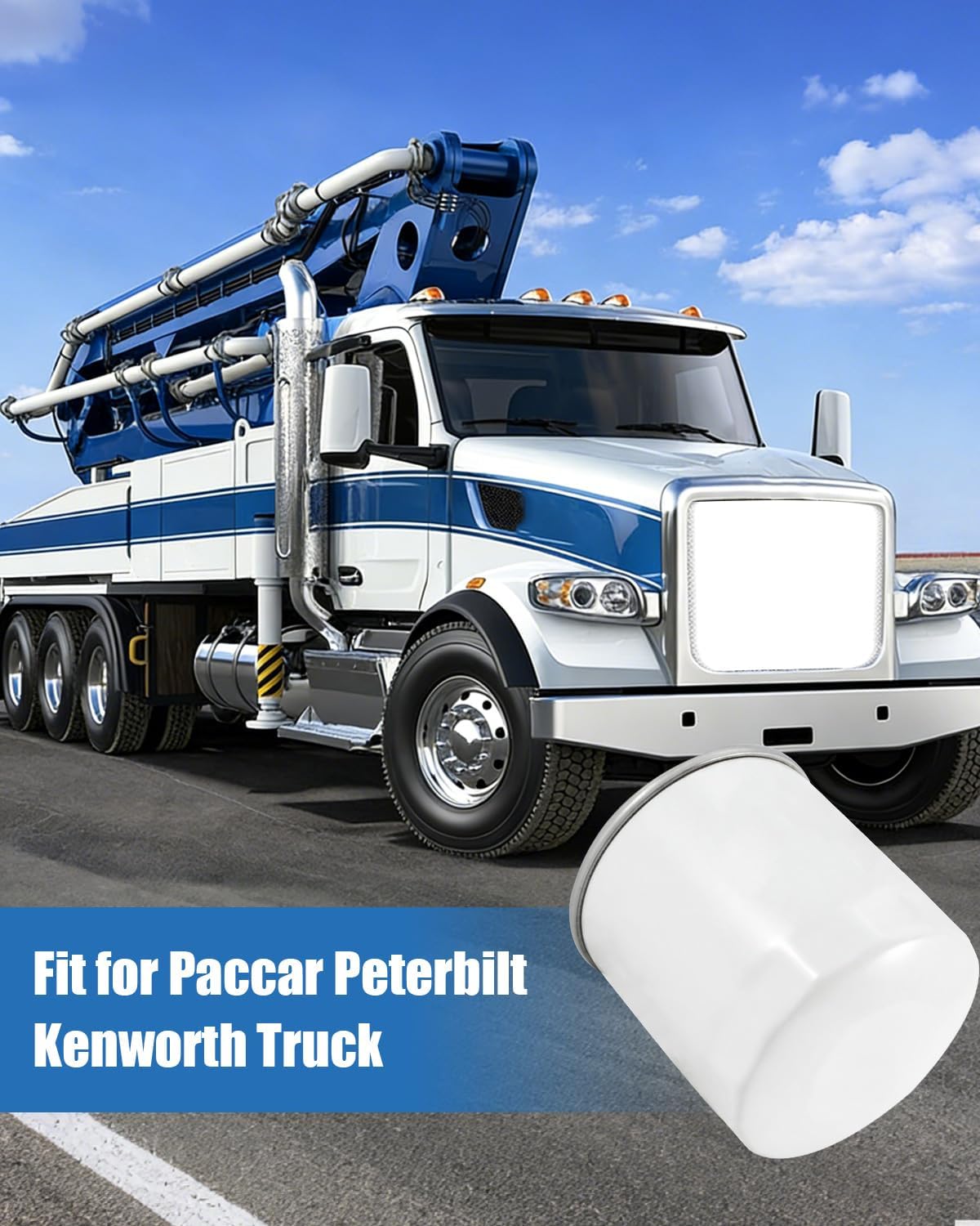 J37-1005 J37-1007 Power Steering Filter Fit for Paccar Peterbilt Kenworth Truck, Replace J86-1070