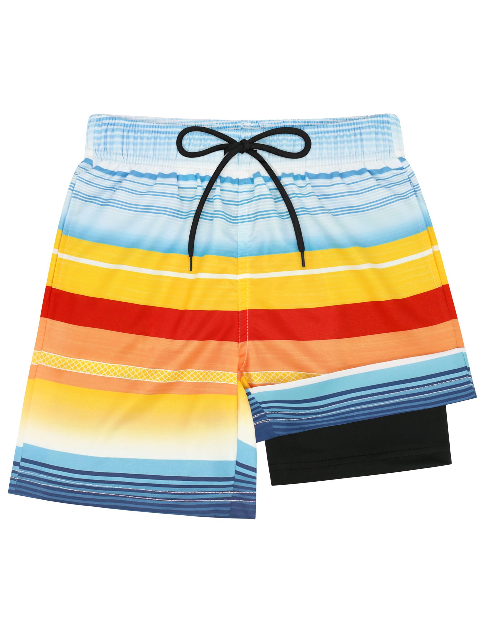 Olreco Youth Boys Swim Trunks with Compression Liner Boys Bathing Suit for Kids Swimsuits Teen Quick Dry Kids Board Shorts