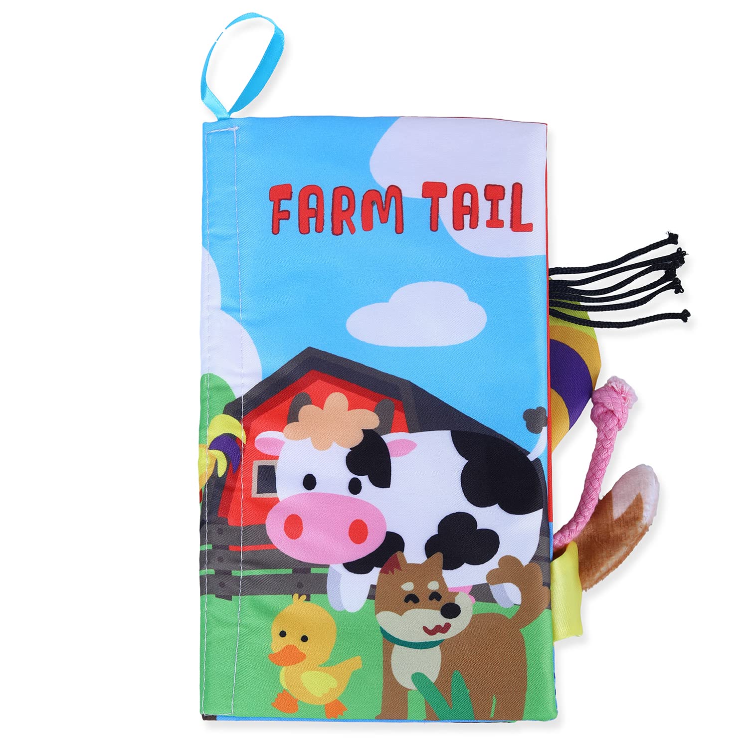 BabyMoo Baby Moo Farm Tail: Interactive 3D Cloth Book for Early Sensory Development - Washable, Water-Resistant Toy for Babies, Infants & Toddlers for Ages 3 Months and Up (B0C5XRVB95) Amazon Price History, Amazon Price Tracker