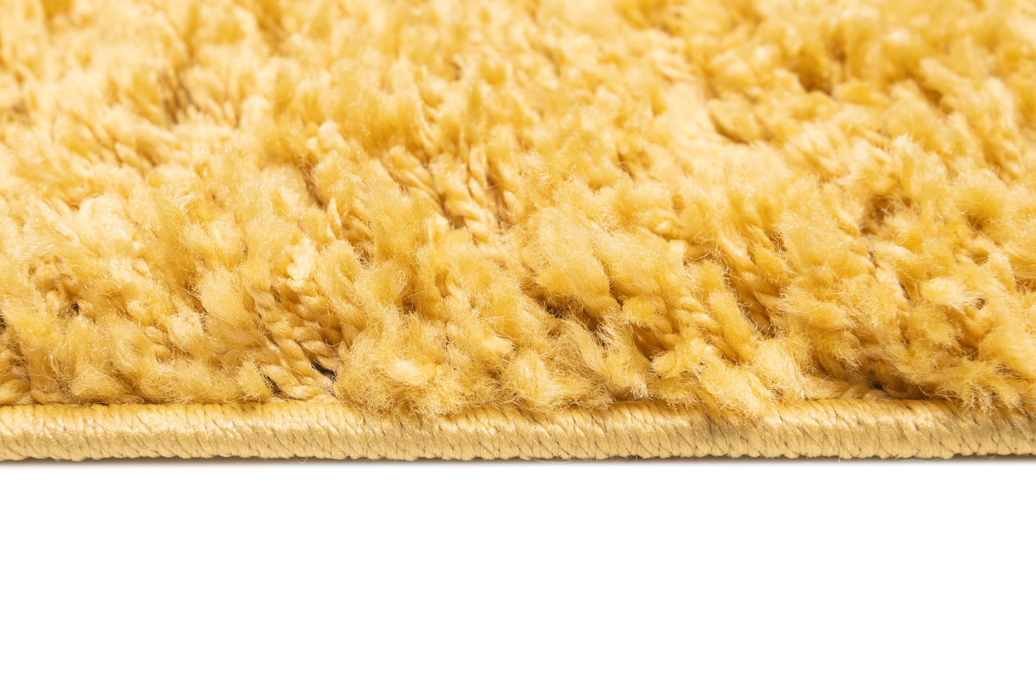 Essence dywan Shaggy, wysokie runo, żółty musztardowy, jednokolorowy, miękki, nowoczesny, prostokątny, do salonu, sypialni, Ökotex 240 x 330 cm