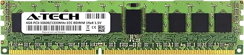 Miniatura 2 de A-Tech Memoria RAM de 4 GB para Supermicro X8DTi-F X8DTU-F - DDR3 1333MHz PC3-10600 ECC Registrado RDIMM 1Rx4 1.5V - Servidor único