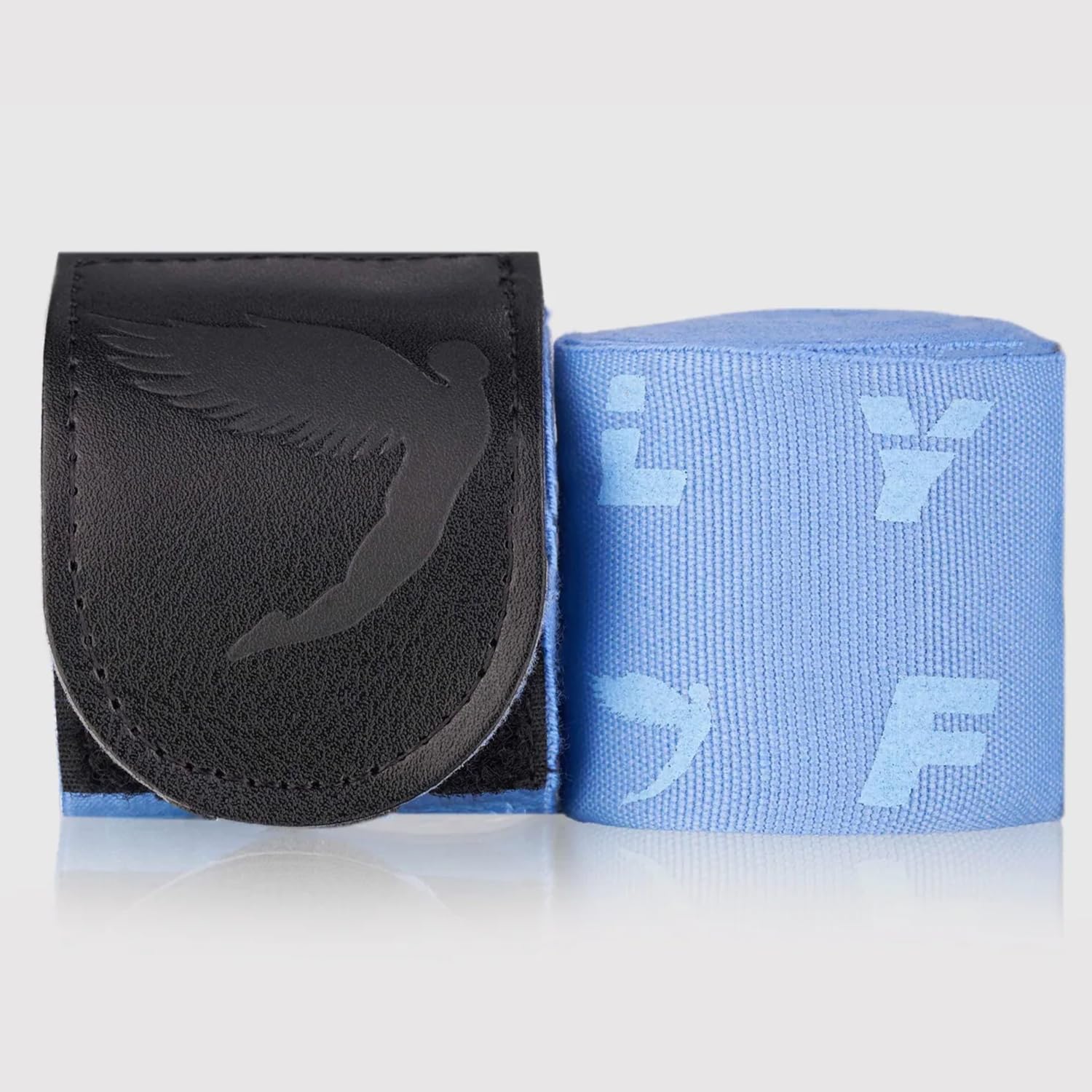 Fly Sports Premium Boxing and Martial Arts Equipment | Boxing Hand Wraps | Monogram Handwraps Sky Blue 450cm