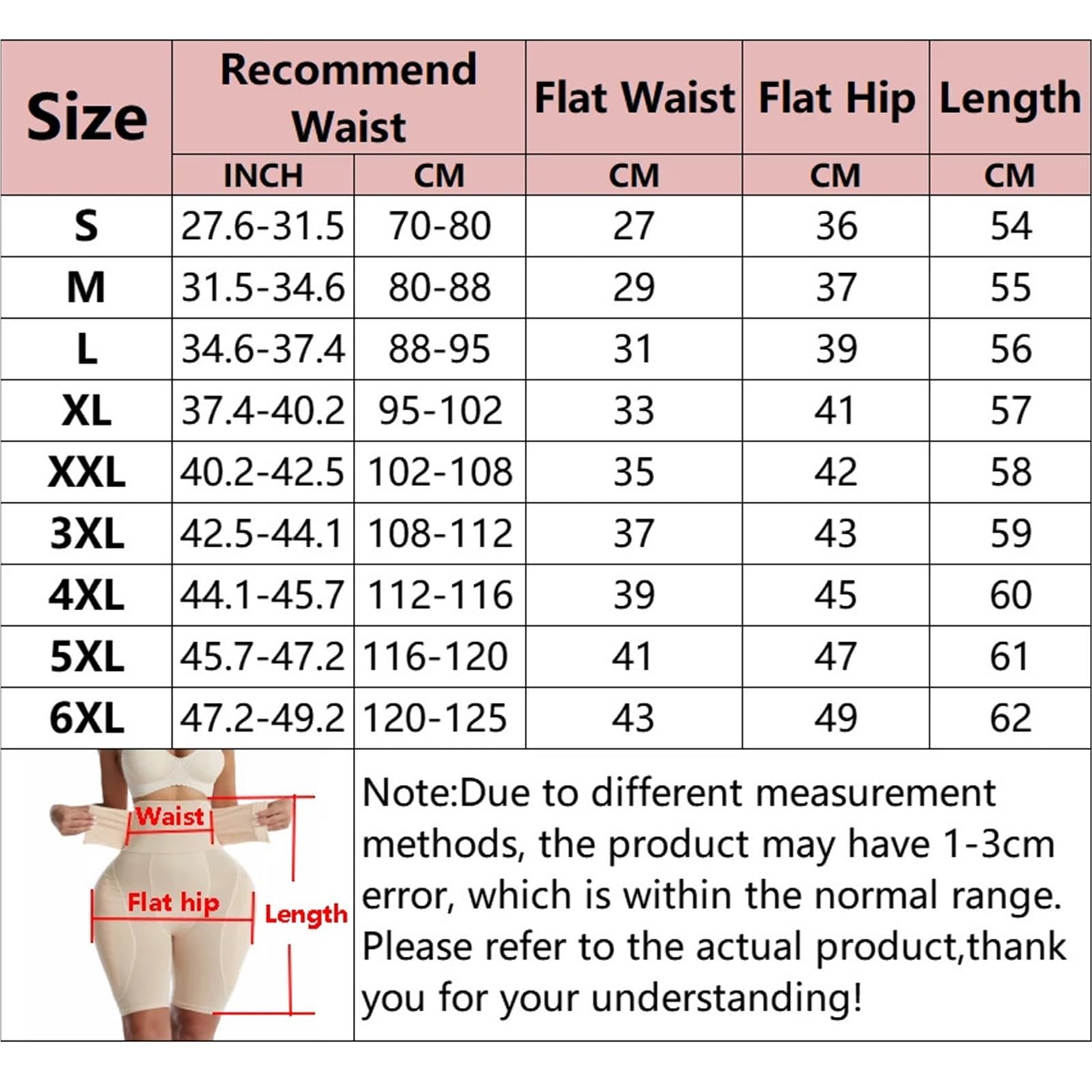 Entrenador de Cintura Alta Moldeador Cuerpo, Bragas Acolchadas, glúteos, Levantador sin Costuras, Control