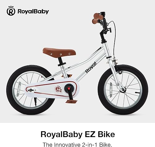 Miniatura 2 de RoyalBaby Terra EZ - Bicicleta convertible de equilibrio a pedal, 14, 16, 18 pulgadas, fácil de aprender a equilibrar para andar en bicicleta, niños