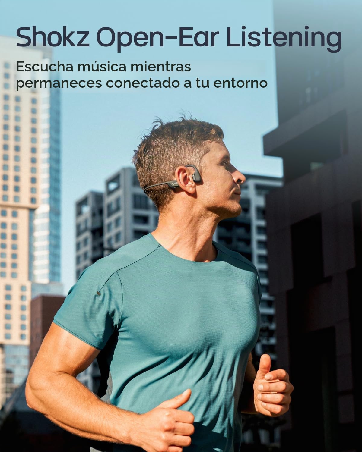 SHOKZ OpenRun Pro 2 - Auriculares deportivos de conducción ósea de oreja abierta, con diadema, resistentes al sudor, auriculares de entrenamiento, seguros, inalámbricos, ajuste cómodo, graves