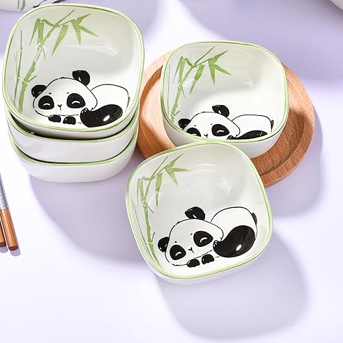 Miniatura 6 de Cerficer Lindo juego de 5 platos de salsa de soja, platos de sushi, tazas de salsa para sumergir